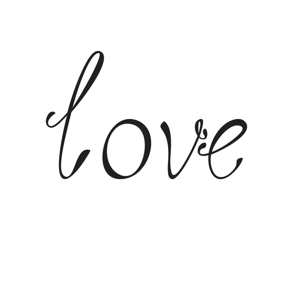 Inscription amour — Image vectorielle