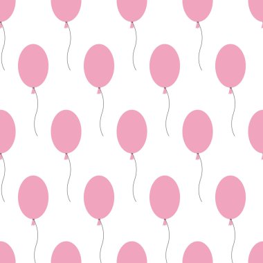 Pembe balonlu desen
