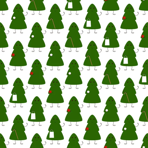 クリスマス ツリーの文字パターン — ストックベクタ