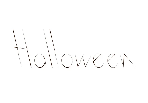 Letras de halloween —  Vetores de Stock