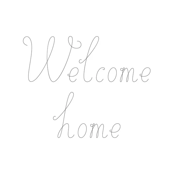 Bienvenido a casa — Vector de stock
