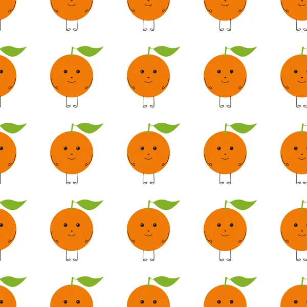 Hintergrund mit orangefarbenem Charakter — Stockvektor