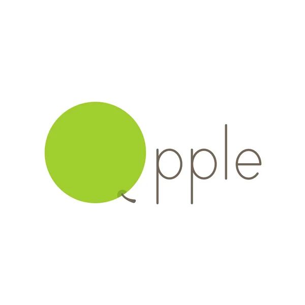 Modello logo Apple — Vettoriale Stock