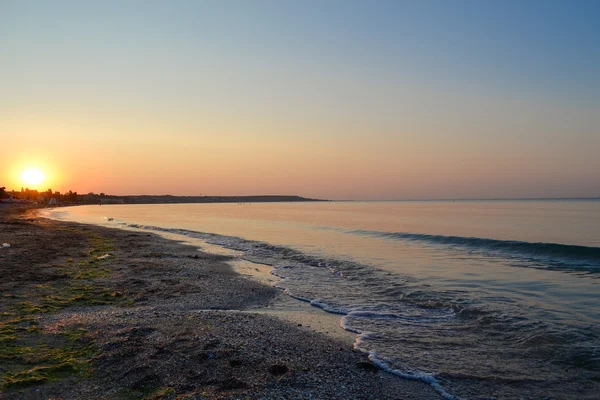 Sunrise on the sea. Dawn in Odessa