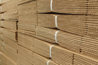 Karton Oluklu mukavva doku üzerinde kazık