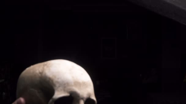 Crâne humain en 4k — Video