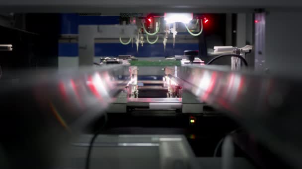 Производство электронных печатных плат — стоковое видео