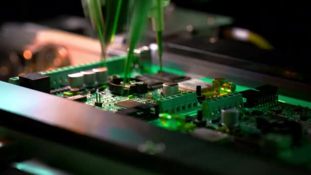 Production of electronic circuit boards — Stock Video