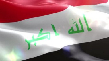 Irak'ın animasyonlu 3d bayrağı