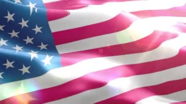 ABD animasyonlu 3d bayrağı