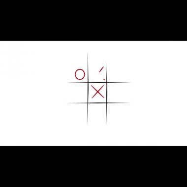 animasyon klip Tic Tac toe. Yıl dışında. Kutunun dışında düşünmek.