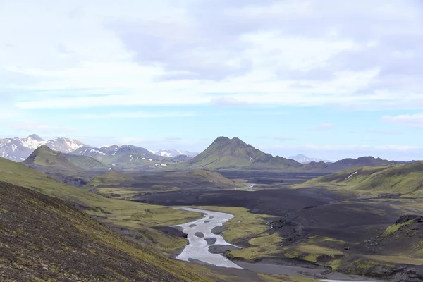 Landscape of volcanic mountains — Stock Photo, Image