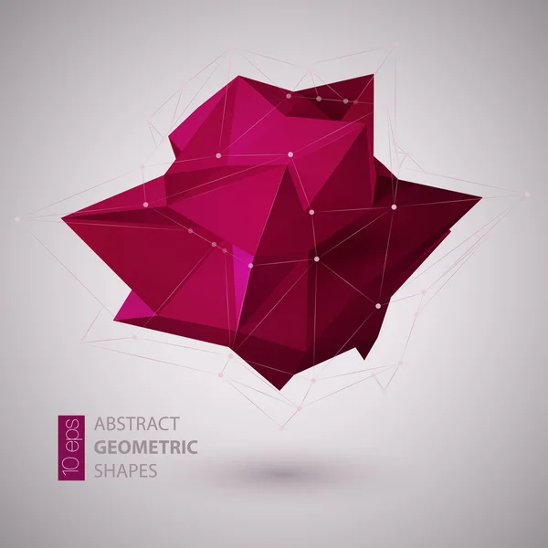 Abstrakte geometrische Form Hintergrund. Vektorillustration — Stockvektor