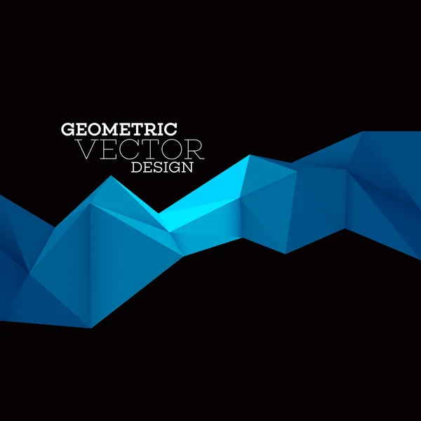 Abstraktes geometrisches Dreieck Low Poly Set. Vektorillustration — Stockvektor