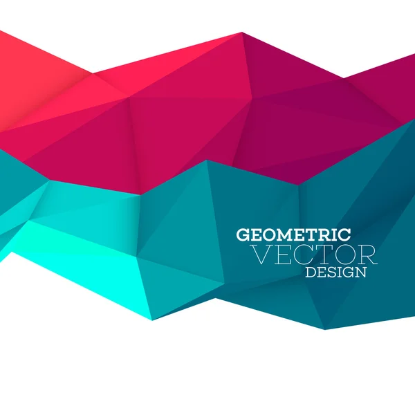 Abstract geometric triangle low poly set. Vector illustration — Διανυσματικό Αρχείο