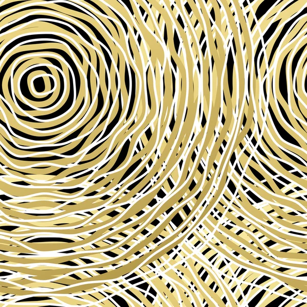 Patrón sin costura con círculo de oro. Ilustración vectorial — Vector de stock