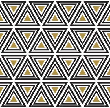 Vektör seamless modeli. Modern şık doku. Siyah ve beyaz kesintisiz geometrik desen