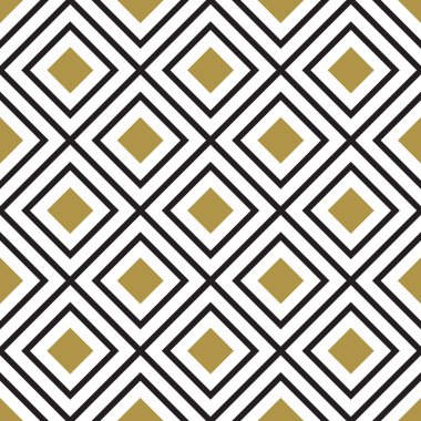 Vektör seamless modeli. Modern şık doku. Siyah ve beyaz kesintisiz geometrik desen