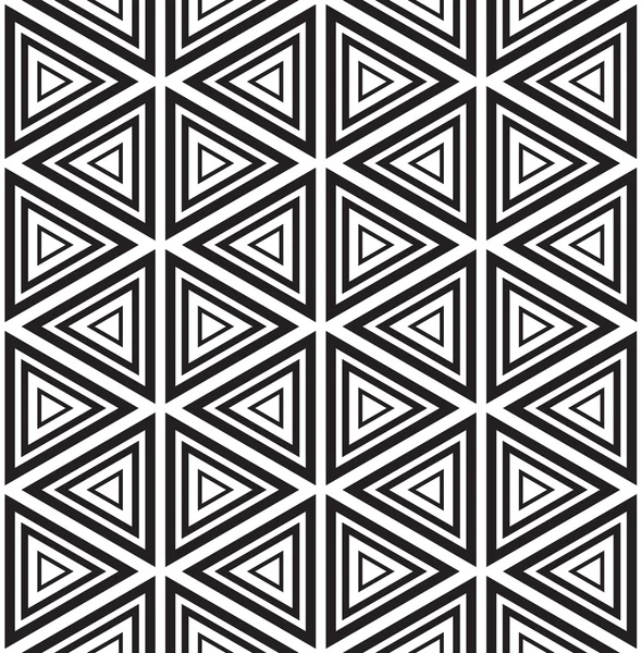 Векторный бесшовный шаблон. Современная стильная текстура. Черно-белый бесшовный геометрический узор — стоковый вектор