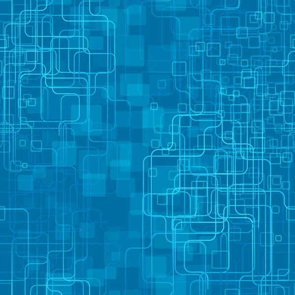 A divatos kék tech stílusú háttér. Seamlesspattern. Vektoros illusztráció — Stock Vector