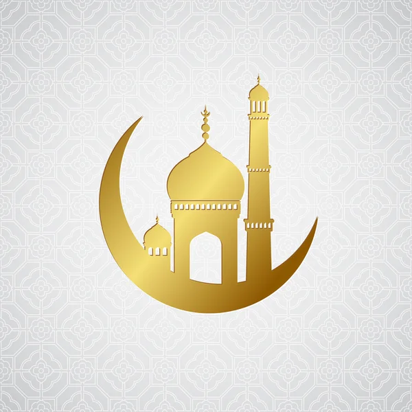 Ramadan greetings card background. Vector illustration — Stock Vector