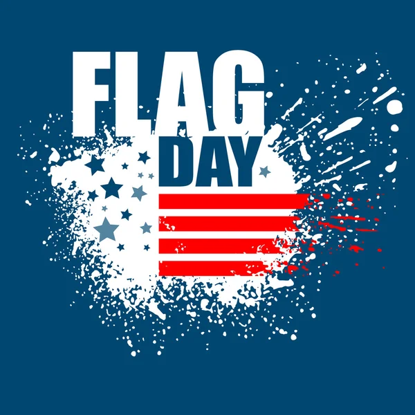 De ontwerp van de achtergrond van de American Flag Day. Vectorillustratie — Stockvector