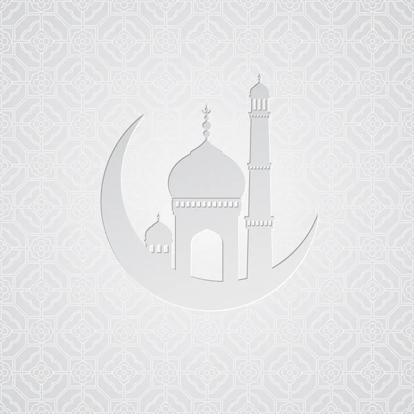 Ramadan greetings kártya háttér. Vektoros illusztráció — Stock Vector