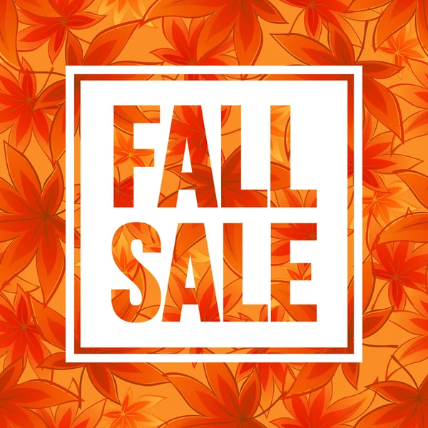 Diseño de banner de temporada de otoño. Hoja de otoño. Ilustración vectorial — Vector de stock