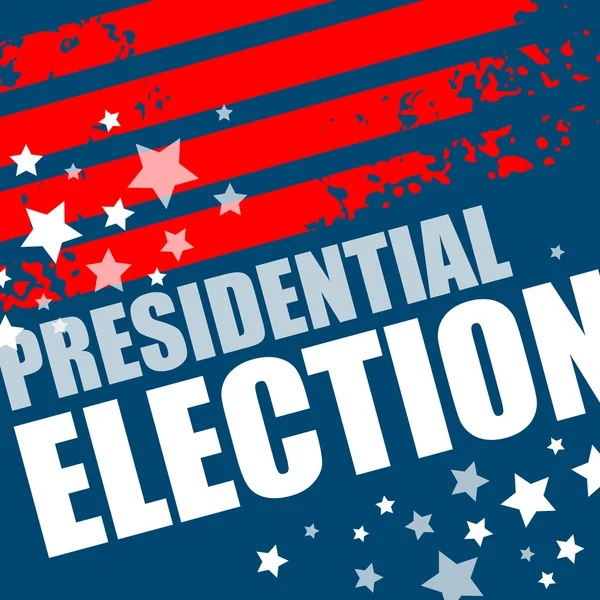 Manifesto elettorale presidenziale USA 2016. Illustrazione vettoriale — Vettoriale Stock
