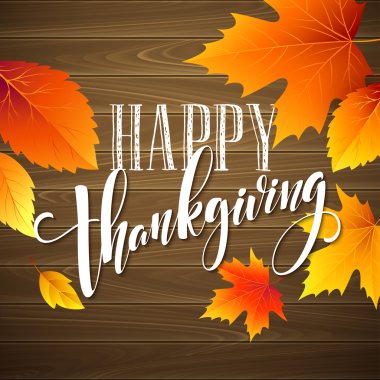 Elle çizilmiş yazıt, Şükran günü hat tasarım. Davet için yazı ve tebrik kartı, baskılar ve posterler tatil. Vektör çizim