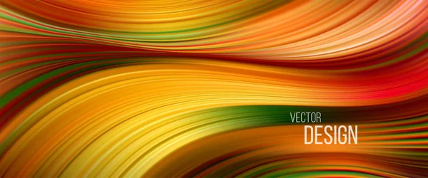 Full color flow wave trendy background. Background for presentation, brochure, booklet, poster. Vector illustration — Stock Vector