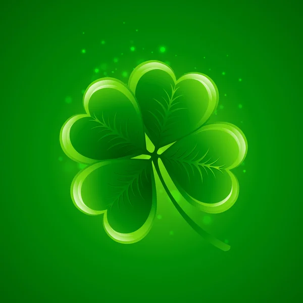 Clover blad. Saint Patricks Day. Vektor illustration — Stock vektor