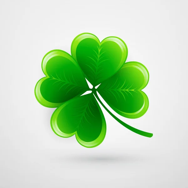 Hoja de trébol. Día de San Patricio. Ilustración vectorial — Vector de stock