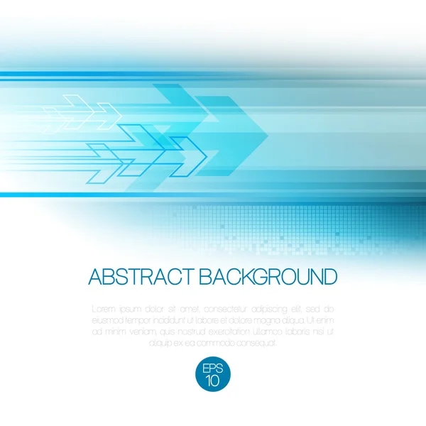 Vektor abstrakt Technologie Hintergrund mit Linien und Pfeil — Stockvektor