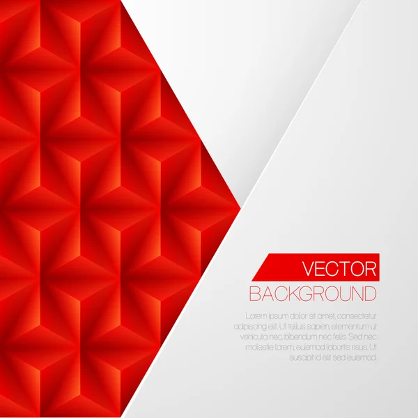 Fondo triangular 3d. Ilustración vectorial — Vector de stock