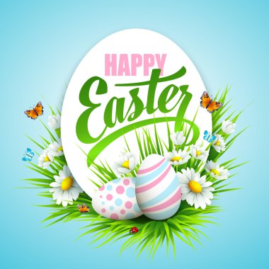 Easter poster design clipart