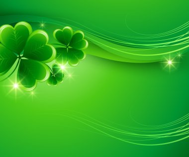 Tipografi St Patricks Günü. Vektör çizim Eps 10