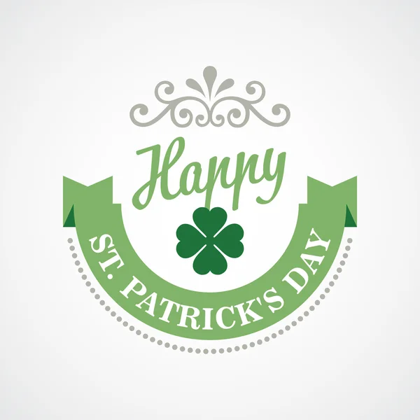Typografie St. Patricks Day. Vektorové ilustrace Eps 10 — Stockový vektor