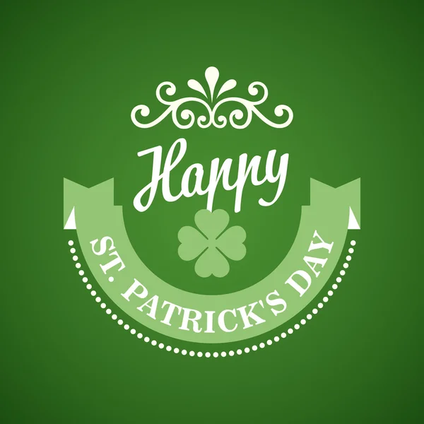 Typography St. Patricks Day. Ilustración vectorial EPS 10 — Archivo Imágenes Vectoriales