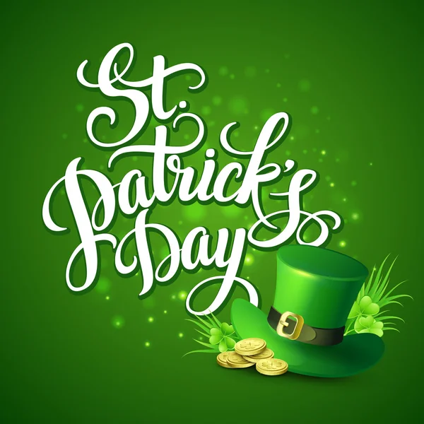 Affiche de la Saint-Patrick. Illustration vectorielle — Image vectorielle