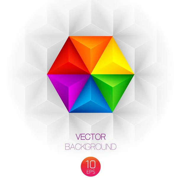 Fondo triangular abstracto — Vector de stock