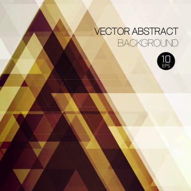 Vintage üçgen arka plan