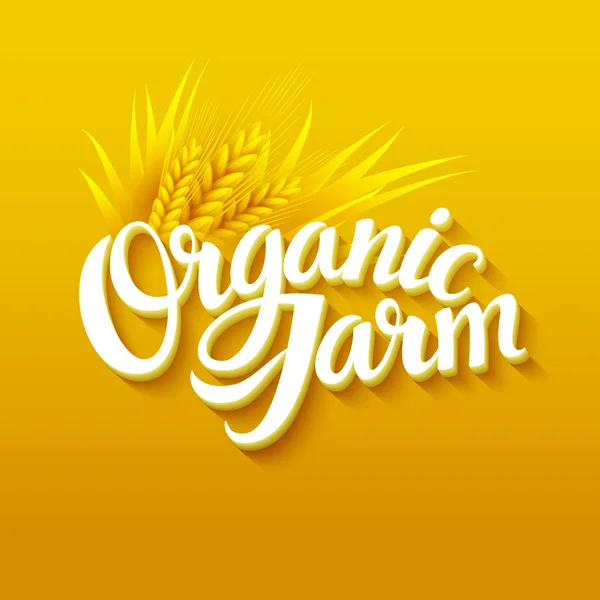 Organic Farm Logo — Stock Vector