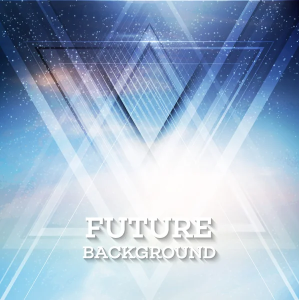 Futuristischer Dreieck-Hintergrund — Stockvektor