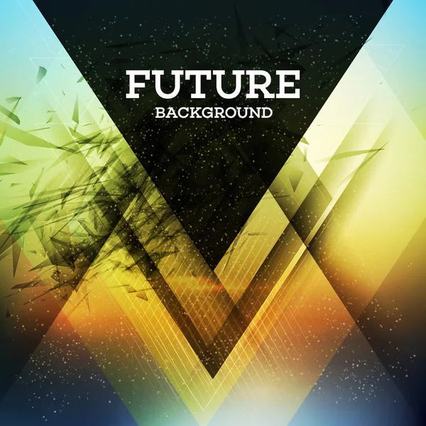 Futuristic triangle background — Stock Vector © Vik_Y 66014105