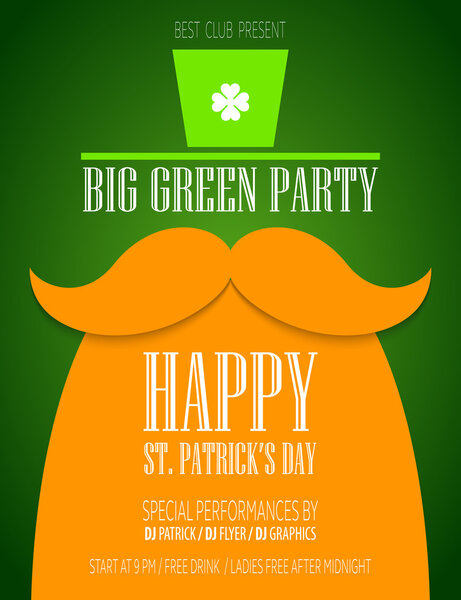 Плакат дня Святого Патрика

