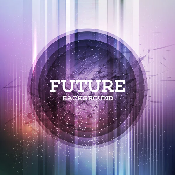 Fundo futurista circular —  Vetores de Stock