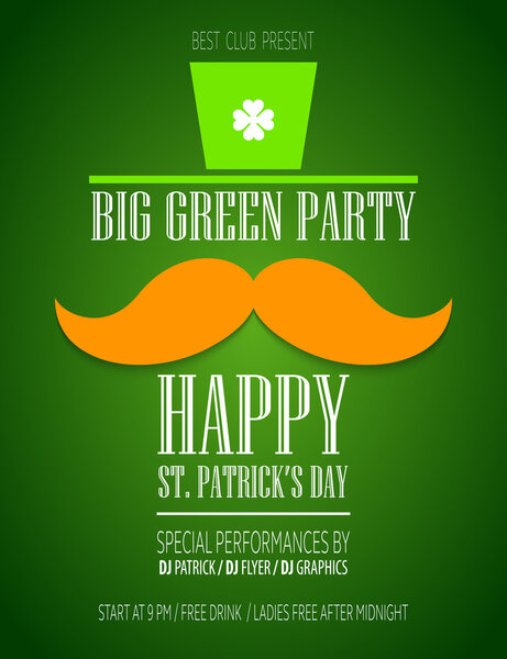 Плакат дня Святого Патрика
