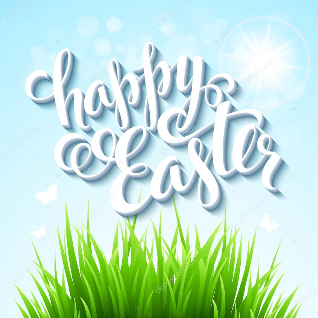 Easter poster. Vector illustration