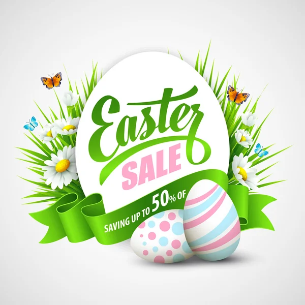 Easter poster. Vector illustration — Stock Vector
